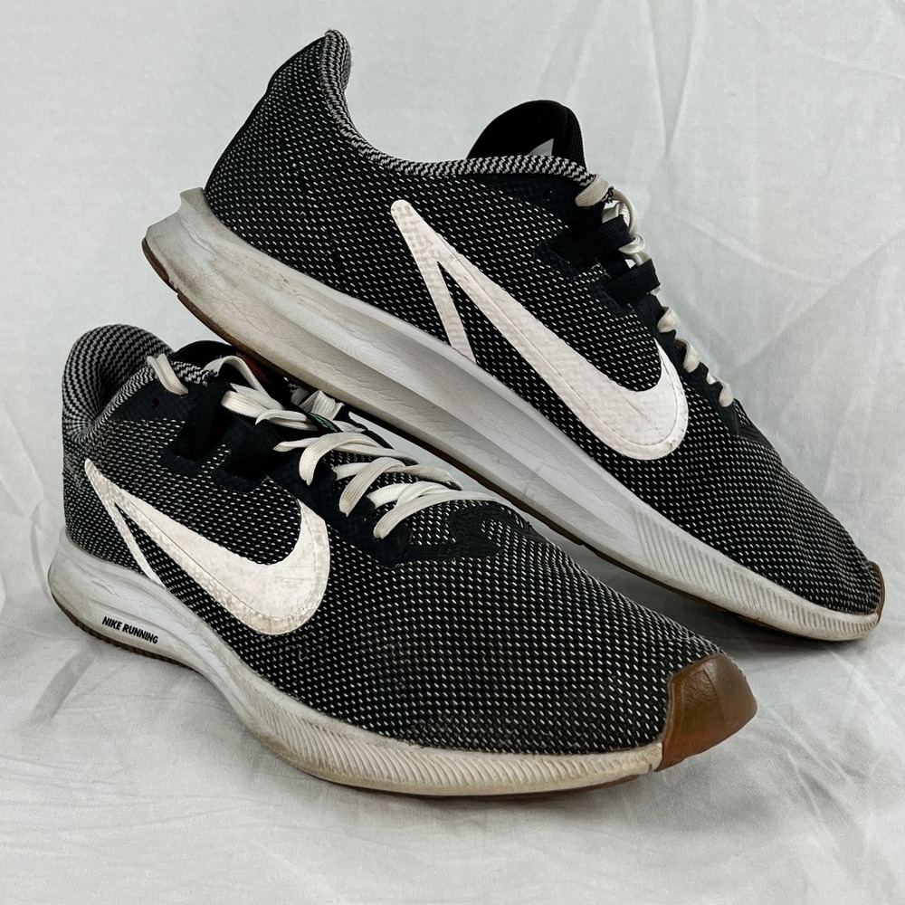 Nike Downshifter Running Shoes Black White Mens 11 Sneaker Trainer Athletic